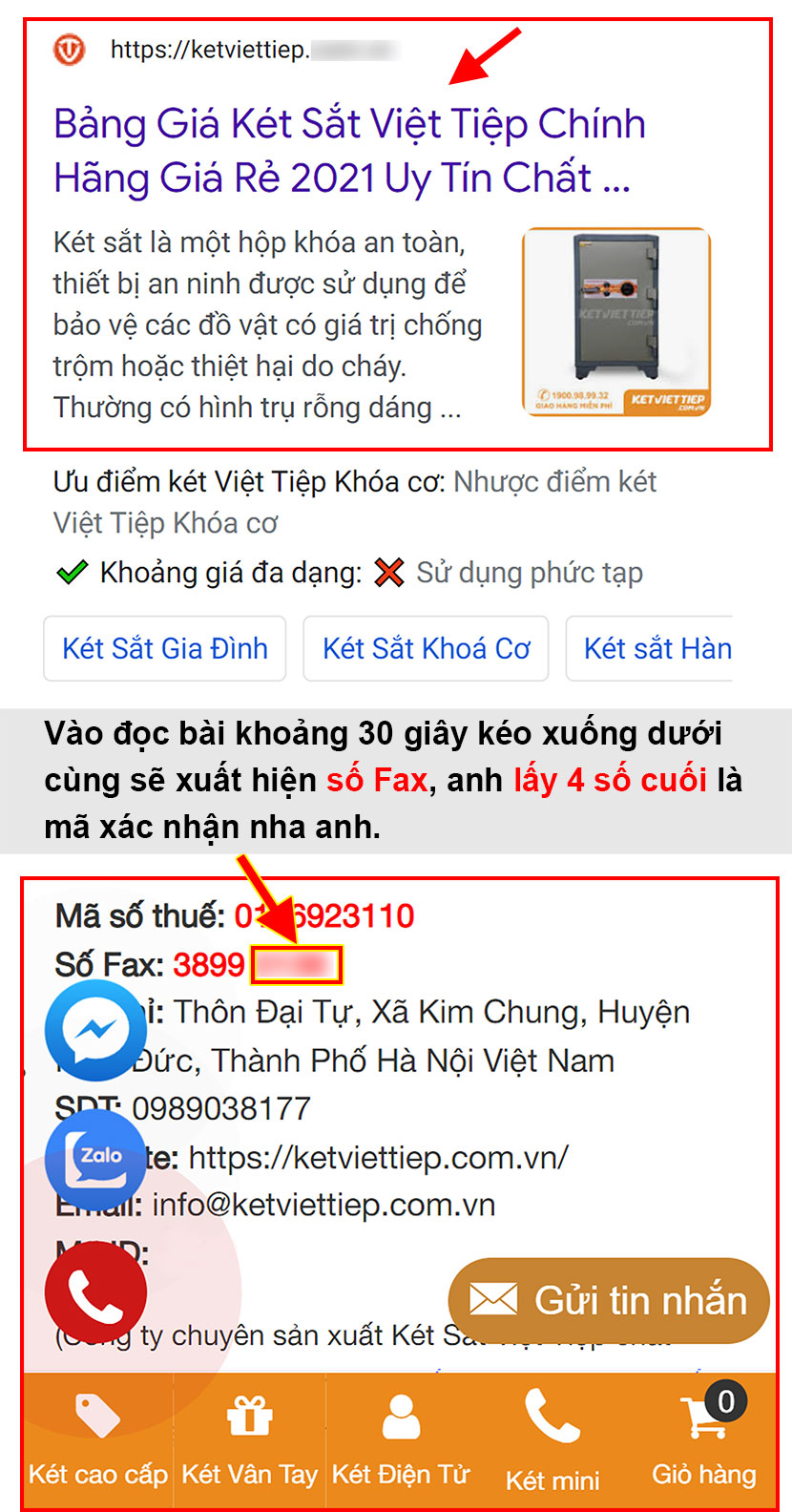 Ảnh két sắt - VT Mobile